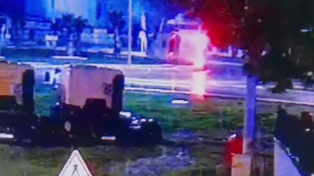 Edremit ilçesinde meydana gelen otobüs kazasının yeni görüntüleri 